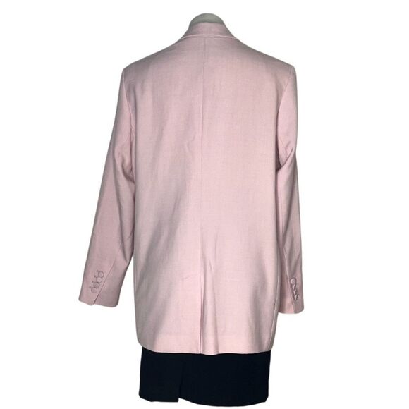 EXPRESS Pink Blazer Suit Jacket Loose Fit Double Breasted Lined Size XL NEW NWT - Picture 2 of 10